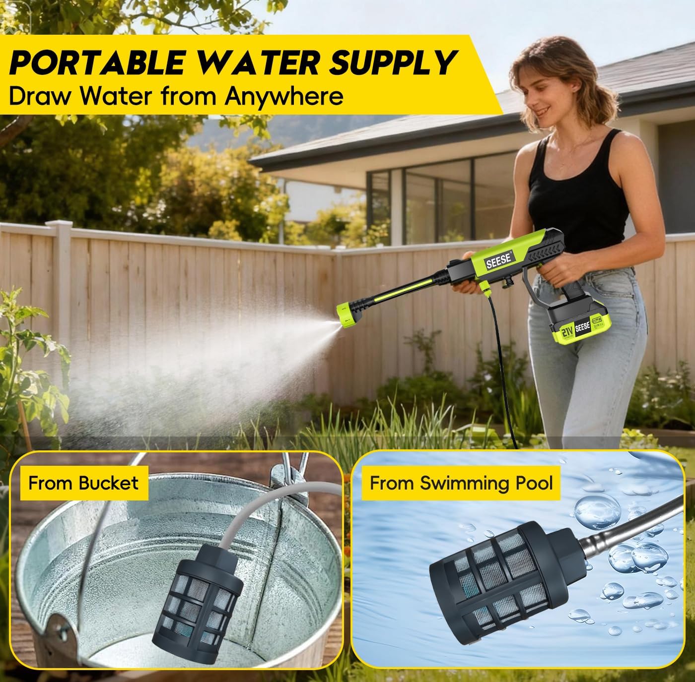 Cordless Pressure Washer Gun