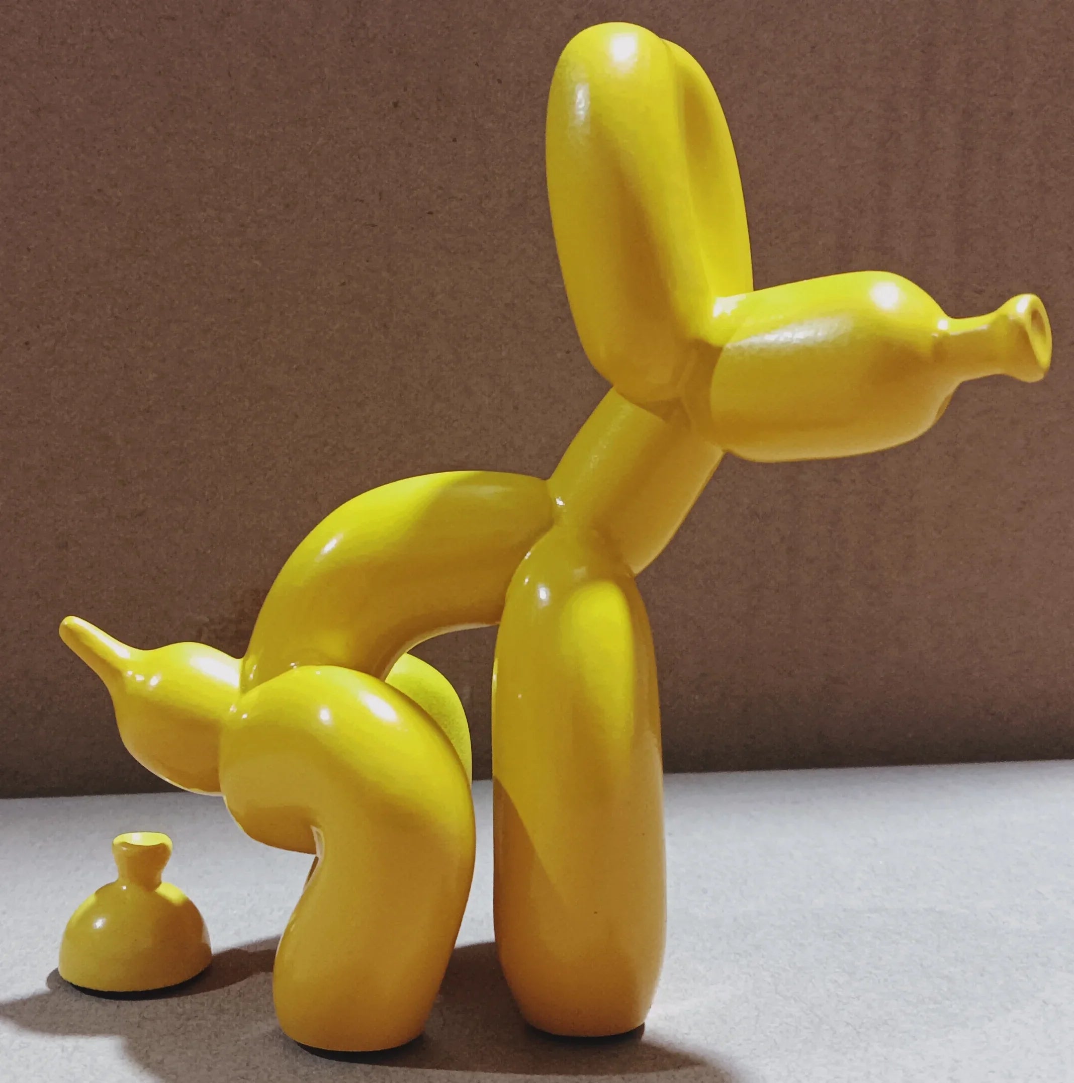 Resin Pooping Dog