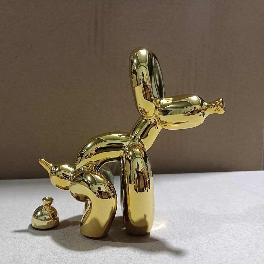 Resin Pooping Dog