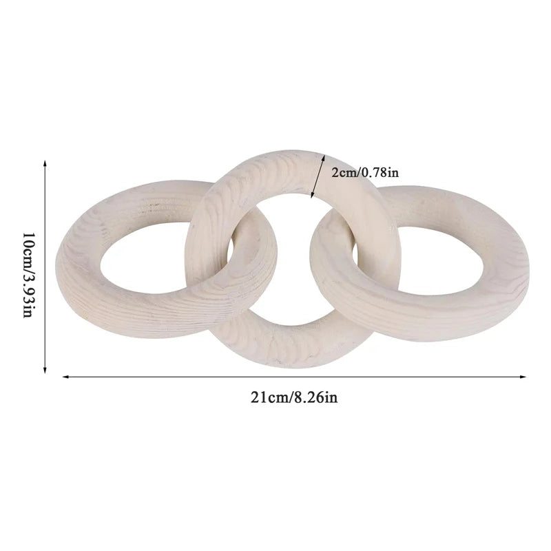 Wood Chain Link for Coffee Table Decor