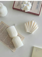 Striped Column Candles