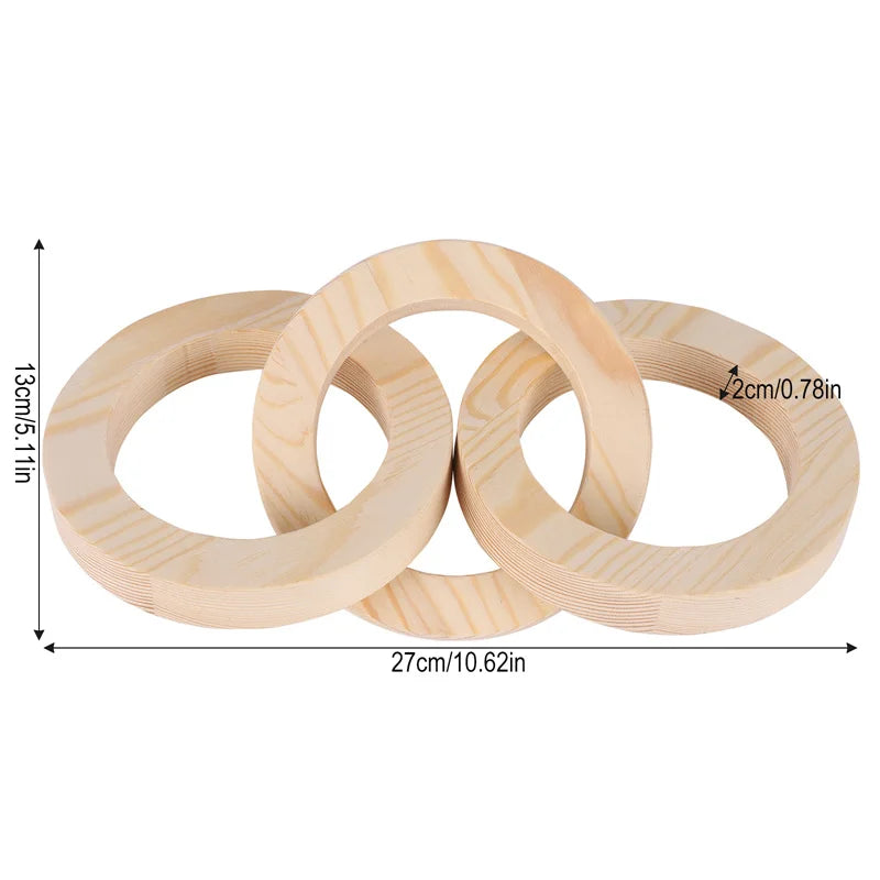 Wood Chain Link for Coffee Table Decor