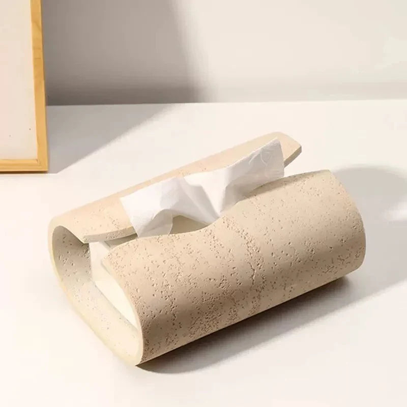 Travertine Tissue Holder