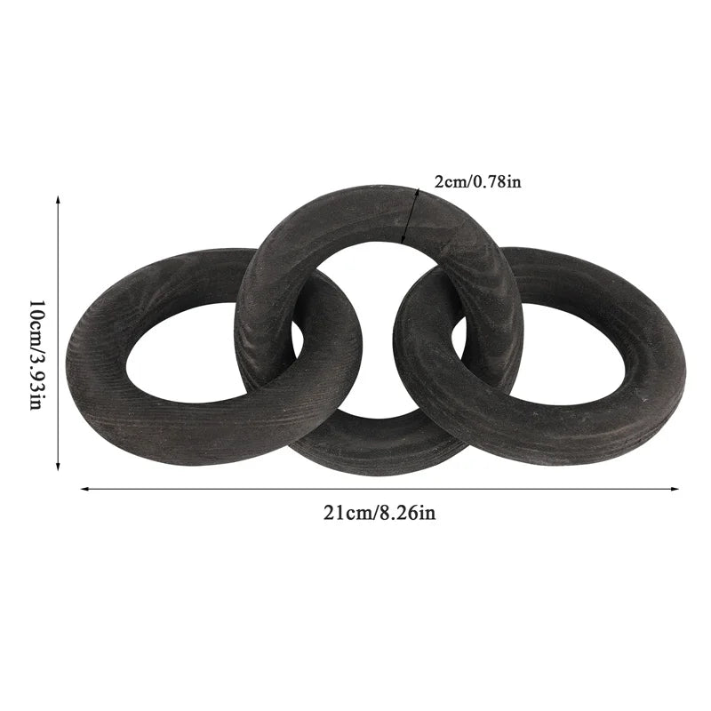 Wood Chain Link for Coffee Table Decor