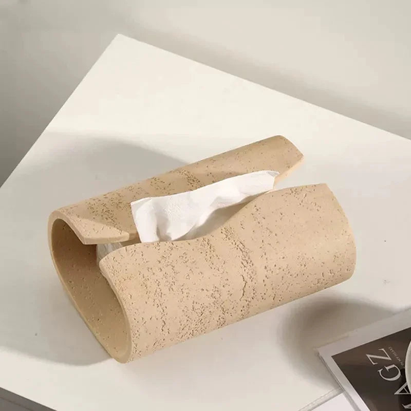 Travertine Tissue Holder