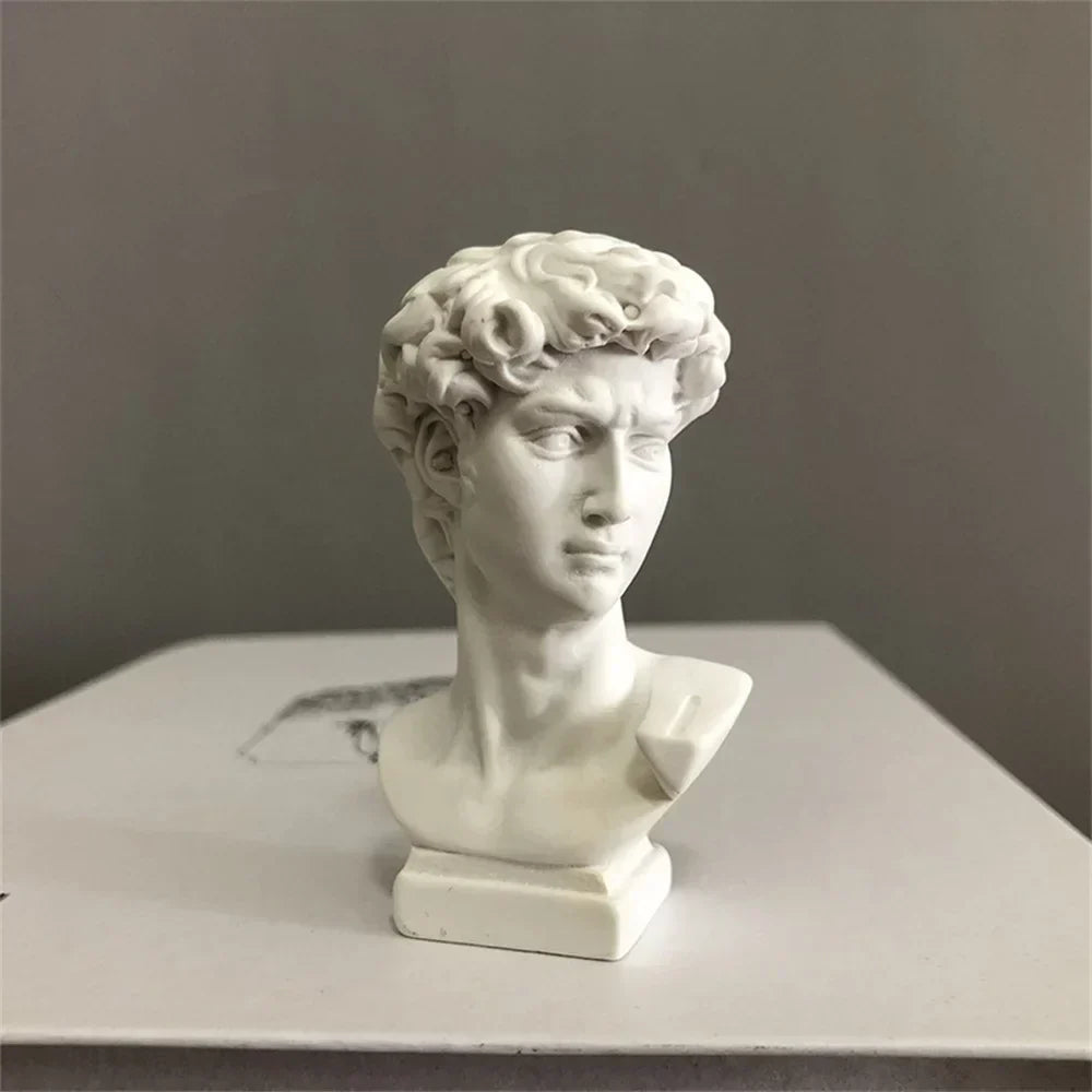 Resin Statue Mini Head Art & Decoration
