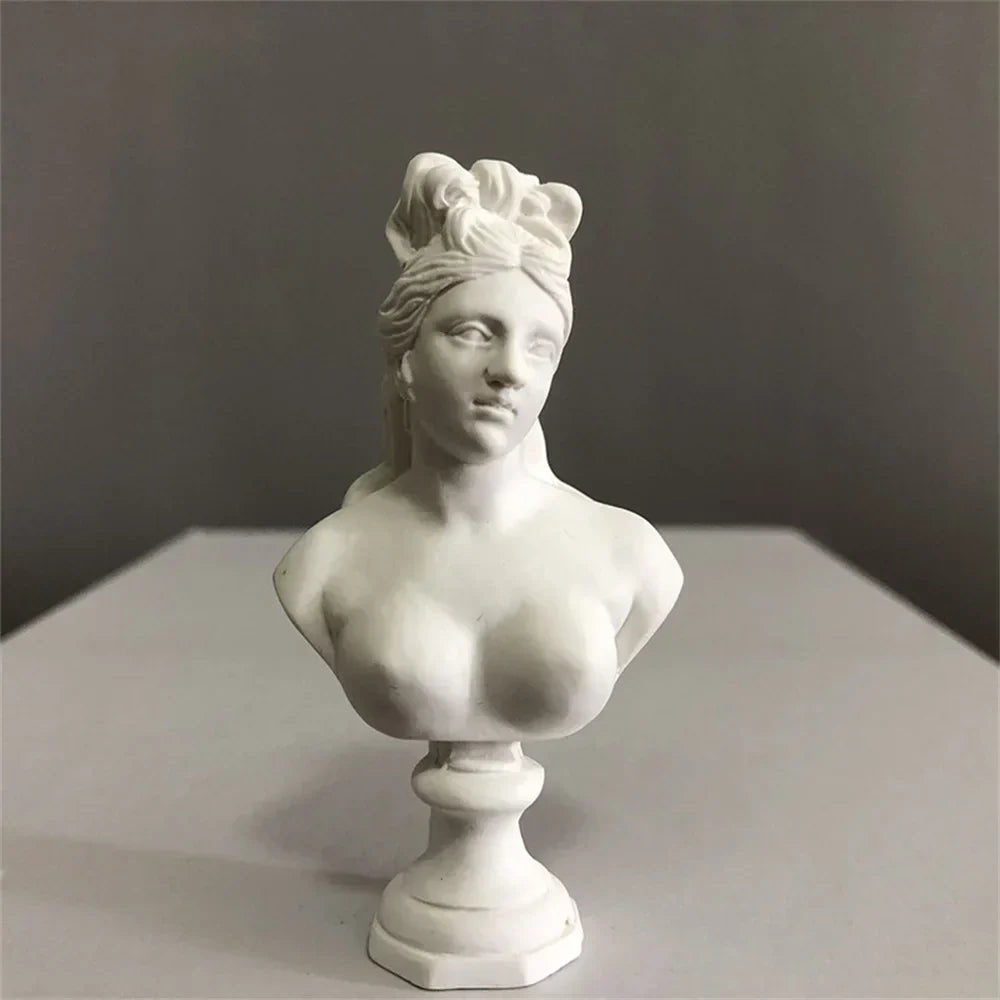 Resin Statue Mini Head Art & Decoration