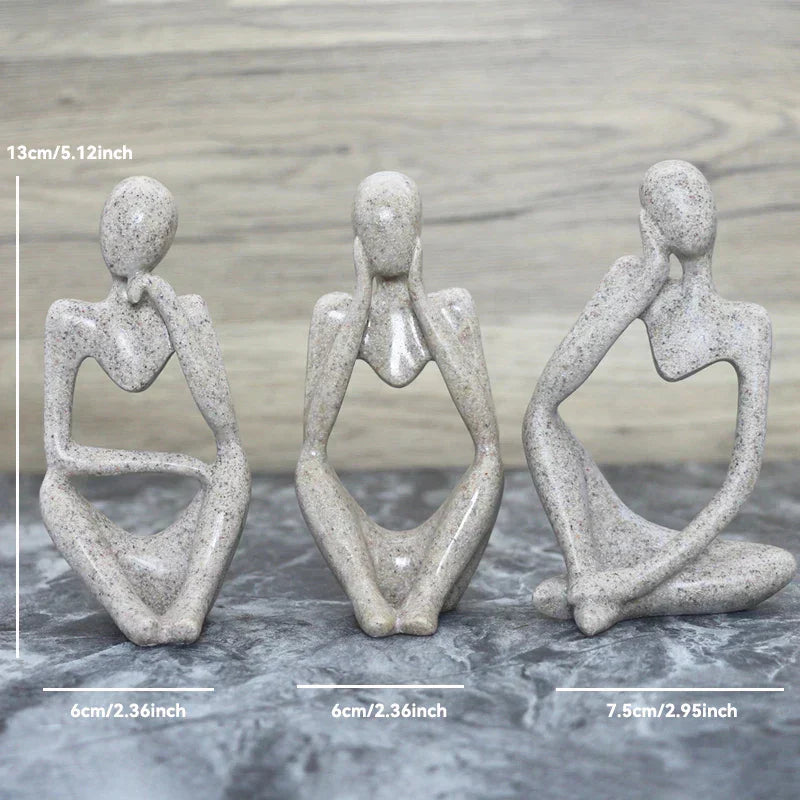 The Thinker Abstract Statues