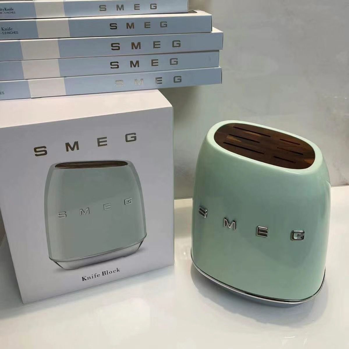 SMEG Knife Block