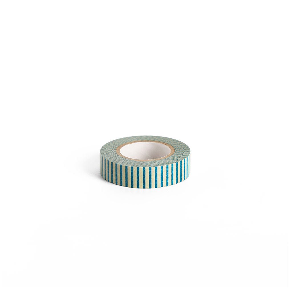Stripe Blue-Green Washi Tape