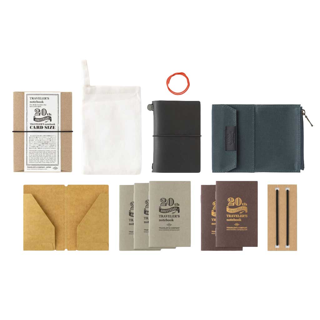 Traveler's Notebook - Card Size 20th Anniversary Set