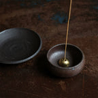Wabi Sabi Incense Bowl & Brass Dome Incense Holder